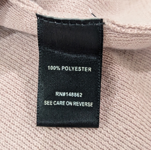 Torrid Mauve Pink Knit Ribbed Sweater Dress Short Sleeve Knee Length Self Tie 2X - Picture 9 of 11